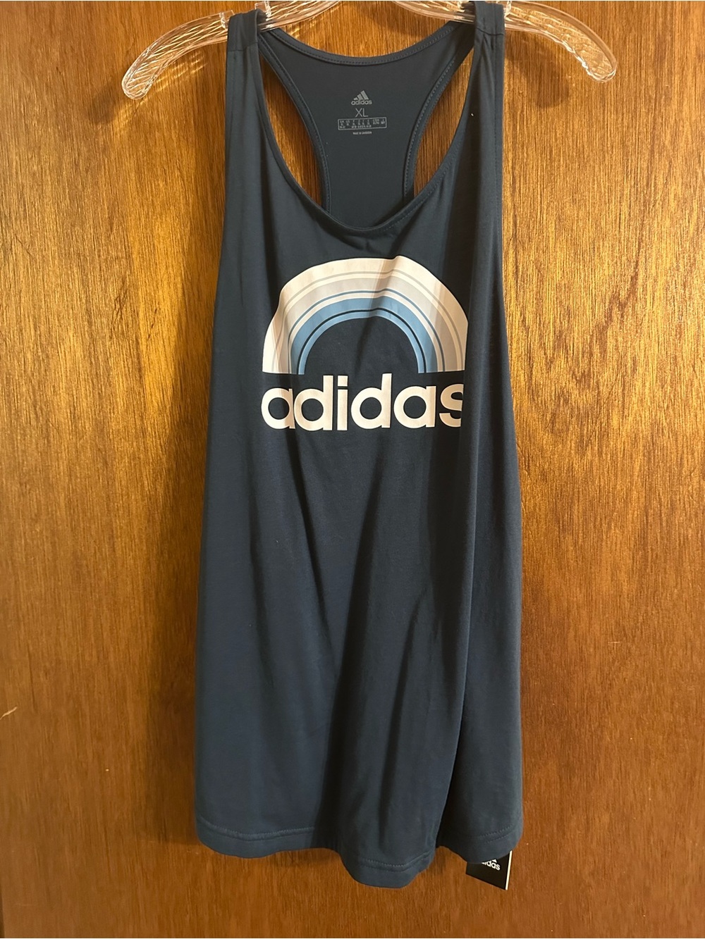 adidas Black Graphic Logo Tank Top